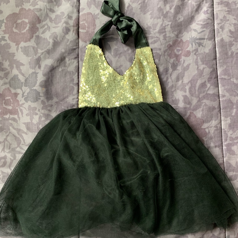 Black and Gold Infant Dress